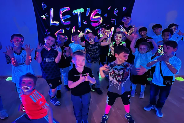 glow disco birthday party for 6 year old boys North East