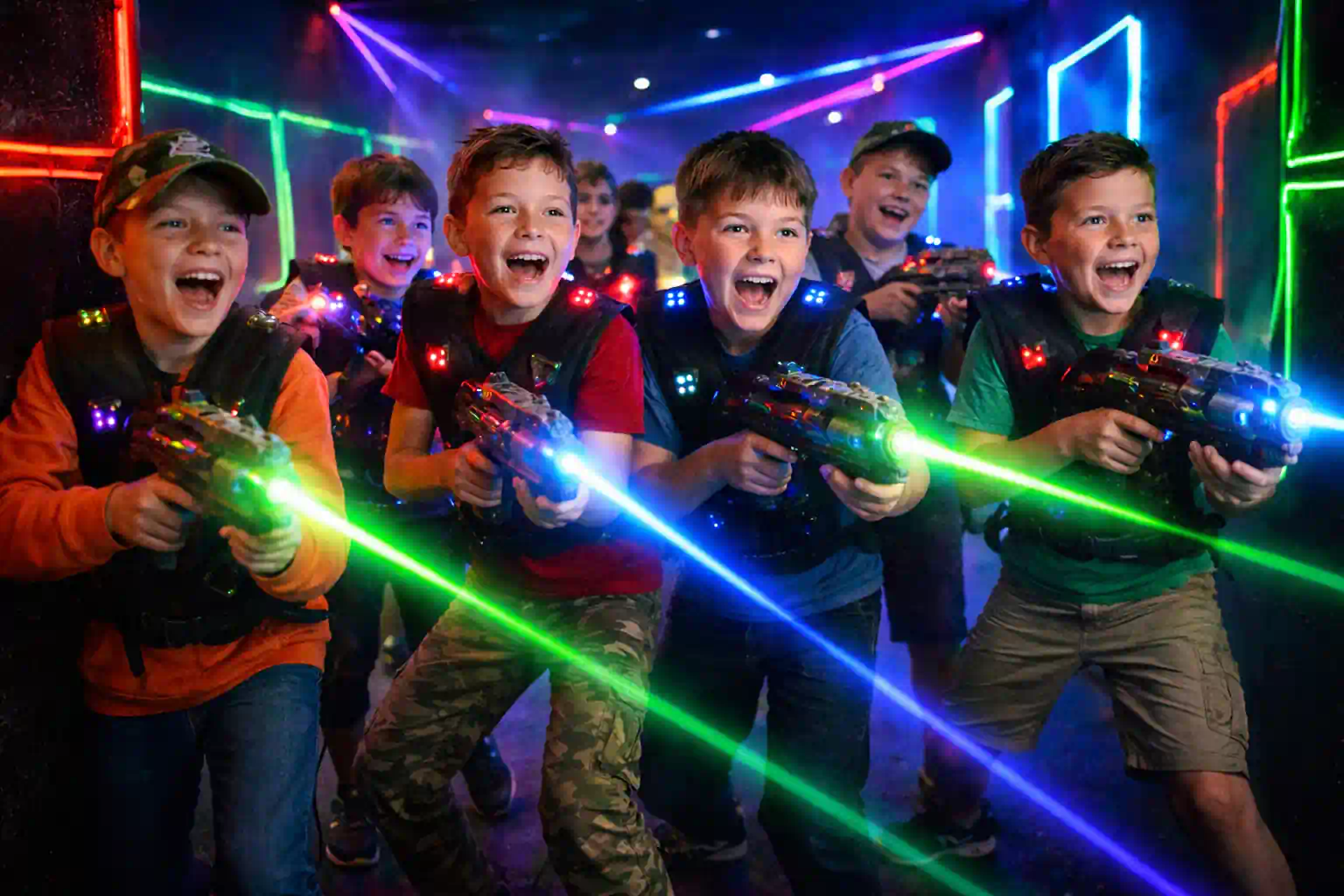 laser tag birthday party for 9 year old boys UK